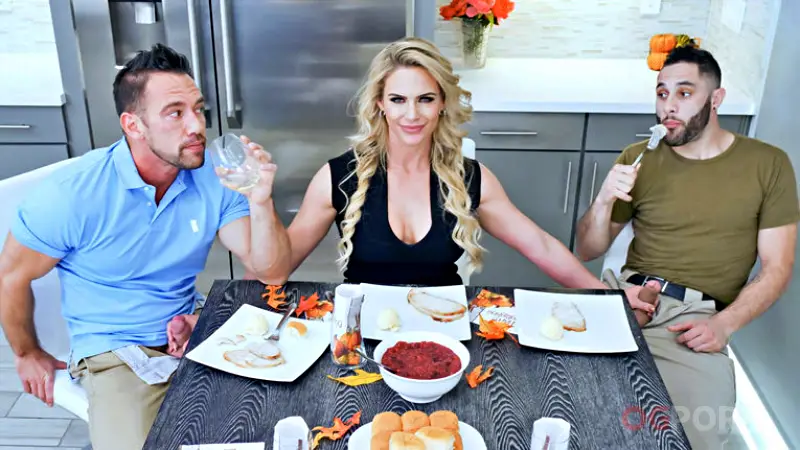 Army Boy Meets Busty Stepmom For Thanksgiving