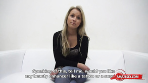 Arousing Babe 18 Year Old Babe Casting With Cumshot