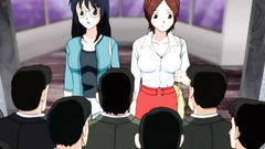 Naughty Hentai Babes Groped In The Public Place