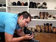 All American Foot Worship   Rachels Dirty Shoe Cleaner