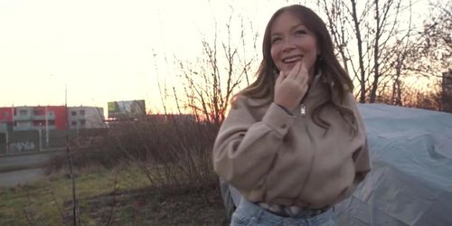 Sexy Paola Guerra Devours My Cock Outdoors After My Cash Offer