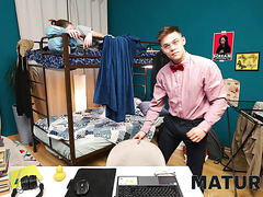 Chubby Mimi Had Fun With A Couple Of Young Dudes In Bed