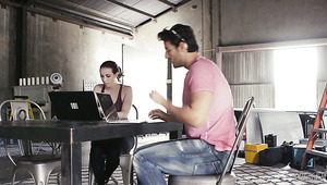 Kinky American GF Casey Calvert Turns Stud On With Passionate Kiss