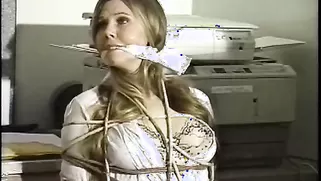 Innocent Amateur Gf Is Getting Bonded And Wrapped In The Office