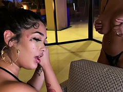 Fucking A Black Woman With A Fat Ass While Her Friend Watches. I Found Her On Meetxx.com.