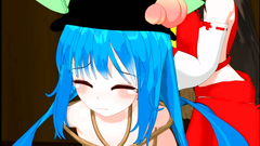 Two Futanari Girls Fucs Young Cute Teen In Ass And Mouth   3D BDSM