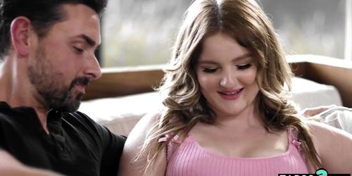 Stepdad Cheers Up Chubby Teen Stepdaughter Eliza Eves On Valentines Day