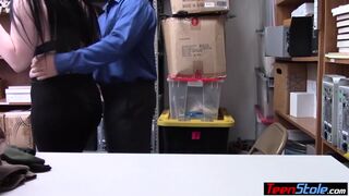 Big Boobed BBW Teen Thief Amilia Onyx Has To Fuck A Big Cock For Freedom