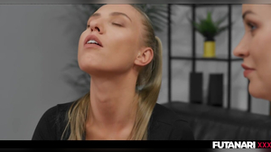 Hot Ash Blonde Inhale Off Large Futa Spunk Pump