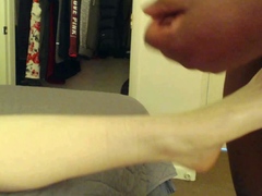 Amateur Brunette Fucks Two Big Cocks