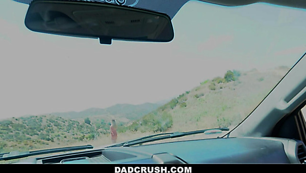 Horny Teen Blonde Blows Her Dad’s Dick In The Car