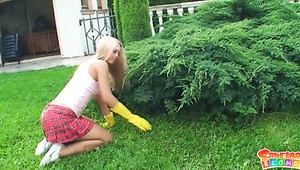 Sabrina Blond Takes A Break From Her Daily Duties To Have Sex With Her BF