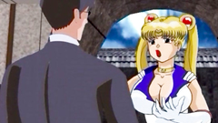 Busty Sailor Moon Tied And Fucked On Her Pretty Face And Butt | Sailor Mun