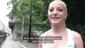 Casual Blond Hair Girl Agrees To Coition