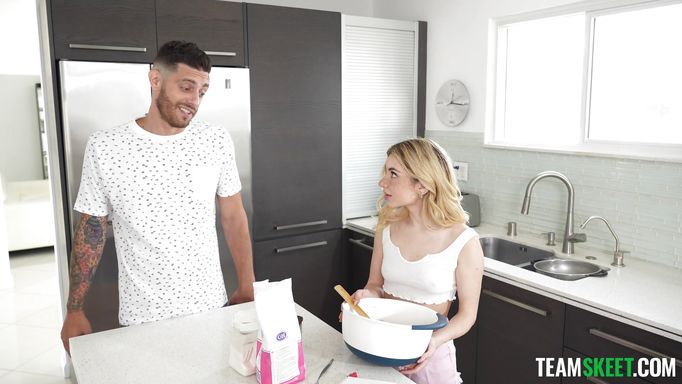 This Tiny Blonde Pounded By A Big Cock