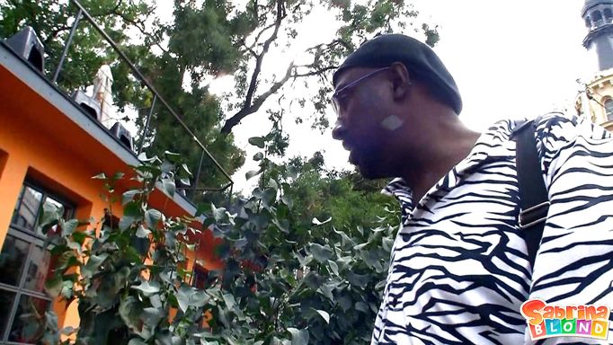 Blonde Beauty Gets Picked Up To Suck Black Cock