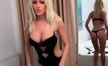 Blonde Webcam Girl With Big Tits Strips And Dances