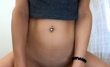 Big Titted Blonde College Girl Rides Cock To Orgasm