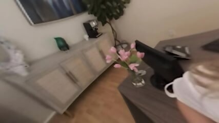 Hot Blonde Madelyn Monroe Needs Your Cock In Her Office!