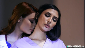 Lesbian Doctor And Nurse Having Blowjobs