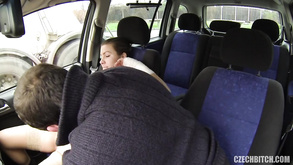 Slut Rammed In The Car