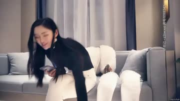 Slim Chinese Car Model Doing Escort