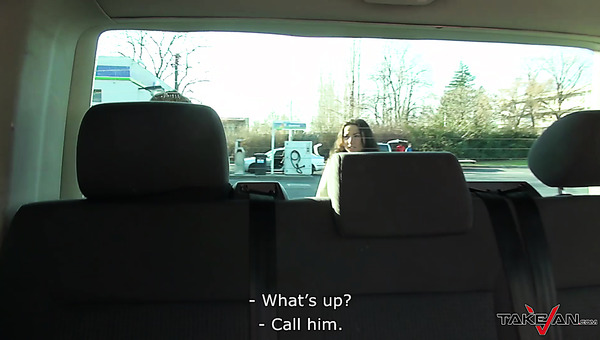 Svelte Brunette With Natural Tits Niki Fucks Mad Doggy Inside The Car