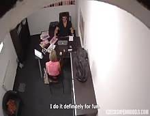 European Blonde Model Vladka Gets Dick In Office