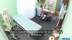 Patient Gives His Raunchy Dark Haired Lady Nurse A Cream Pie