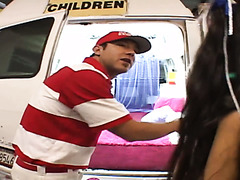 Alexis A Cute Cheerleader Gets Fucked And Fed With Jizz In Ice Cream Van