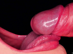 Hungry Babe With Sensual Lips Edges A Dick With Her Frisky Tongue To Get Some Cum Cream In Her Mouth