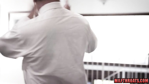 Dark Hair Girl Babe Housewife Threesome Orgy Group Sex And Cumshot