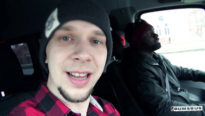 Young Brunette Has Interracial Car Quickie With Big Black Dick