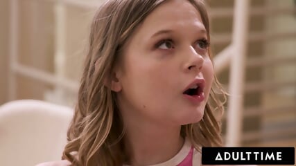 ADULT TIME   Nasty Stepsister Coco Lovelock Has First SQUIRTING ORGASM From Stepbro! FULL SCENE!