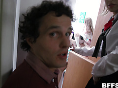 Innocent College Girls Fuck Like Total Sluts In Dorm Group Sex