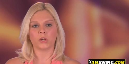 Welcoming New Amateur Swinger Couple To The House With Hot Orgy In Their Room.