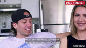 Curvy French Babe Hits Orgasm On Her First Casting   Letsdoeit