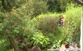 Czech Garden Party   Group Sex In Small Czech Garden