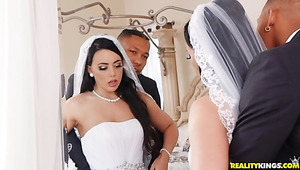 Awesome Bride In Sexy Wedding Dress Wanna Be Nailed Doggy Hardcore