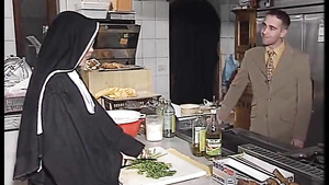 German Nun Assfucked In Kitchen