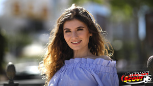 GERMAN SCOUT   Magaluf Holiday 18 Years Old Candice Public Casting