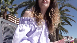 GERMAN SCOUT   Magaluf Holiday 18 Years Old Candice Public Casting