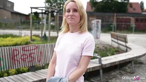 GERMAN SCOUT   Skinny Mature Melisa Rose Pick Up For No Condom Casting Fuck