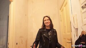 GERMAN SCOUT   DP Anal Sex Casting For Small Dirty MILF Cougar Kristina Grace