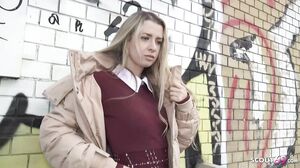 GERMAN SCOUT   Slim Office Girl Adriana Sweetblonde Pick Up For Casting Fuck In Berlin