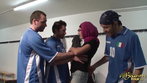 French Arab Woman Gangbang