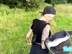 German Teen Got Anal Fucked Outdoors