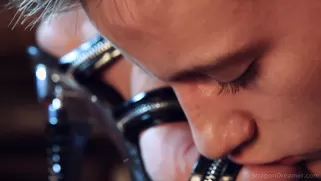 Latex Mistress Stiletto Feet Worship And Hard Strapon Fucking