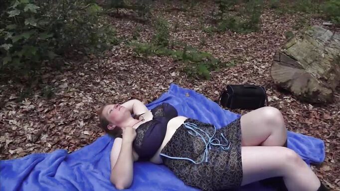 Chubby German Mature In The Wild