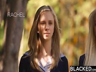 BLACKED Preppy Girl Threesome Get Three BBCs